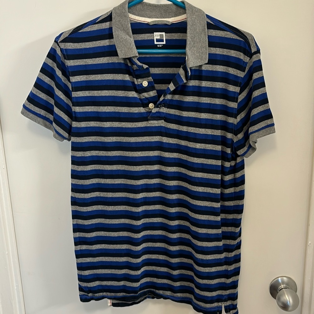JCPenney retro striped polo shirt 👕
